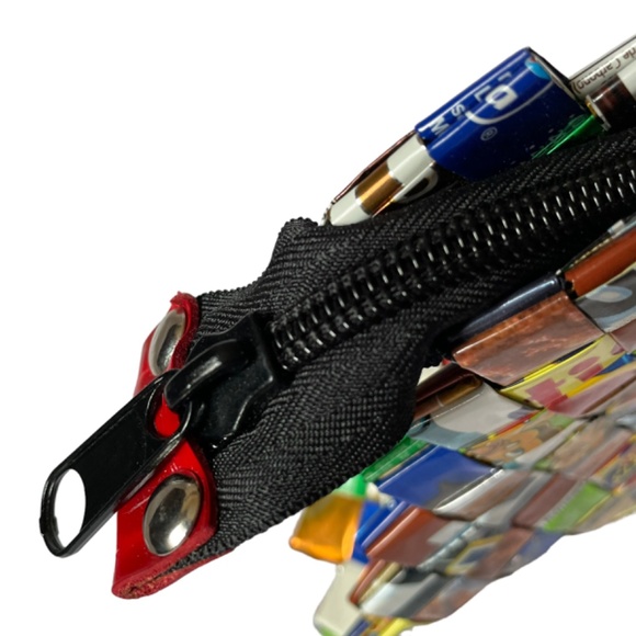 Nahui Ollin | Women's Candy Wrapper Clutch - Picture 8 of 15